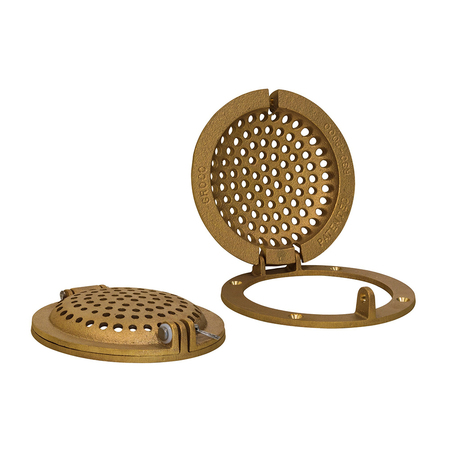 GROCO Bronze Round Hull Strainer w/Access Door f/Up To 2" Thru-Hull RSC-2000